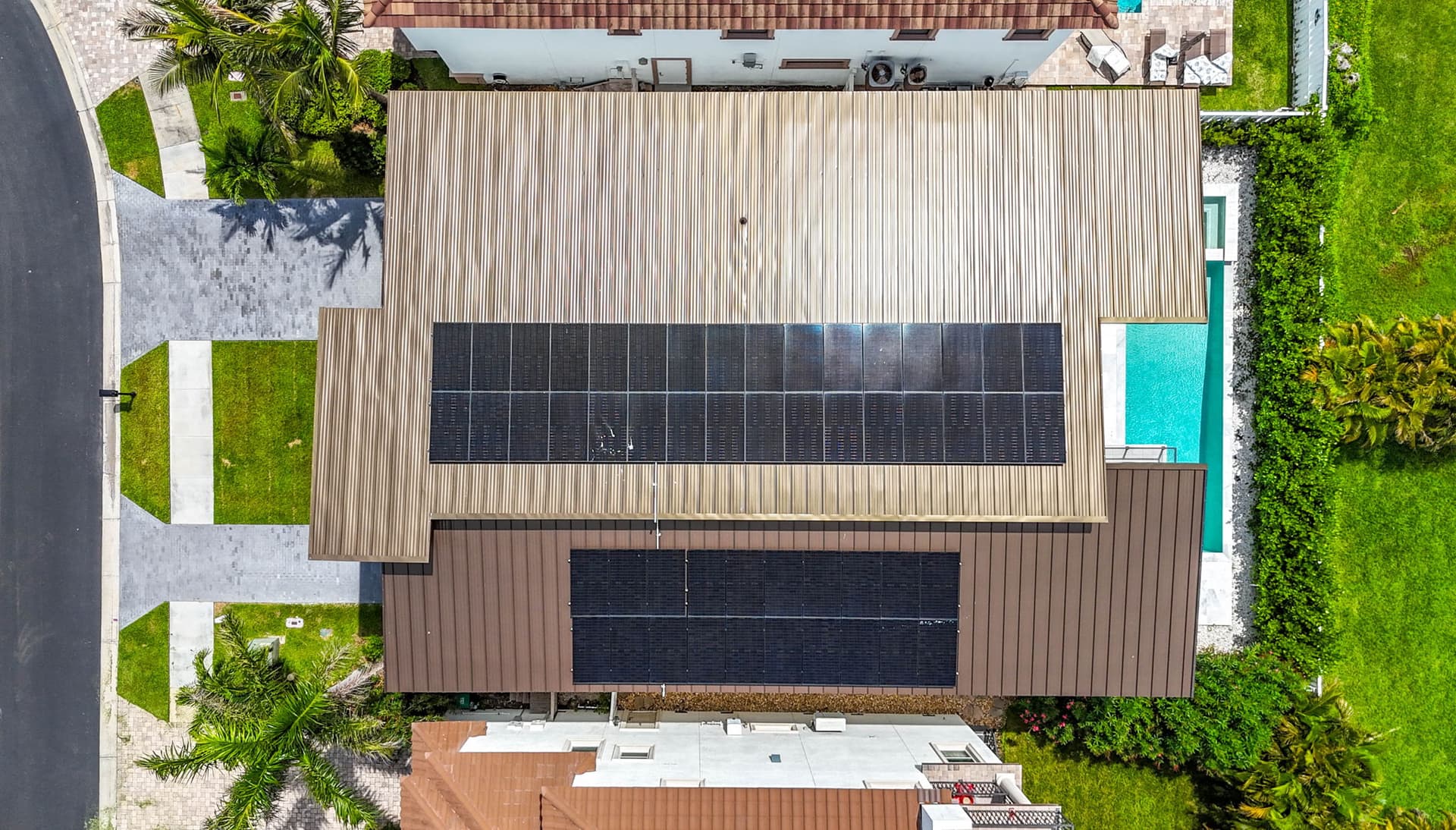 Real estate drone photography